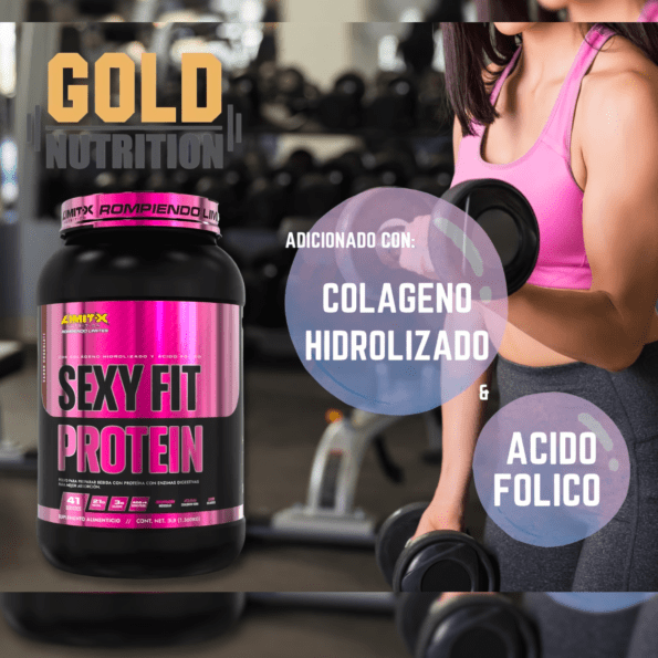 LimitX Sexy Fit Protein (1.36kg) 3 lb | Proteína de suero de leche para mujer - Imagen 3