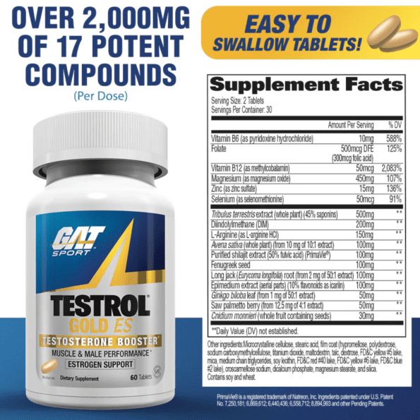 GAT Testrol Gold | 60 caps - Imagen 2