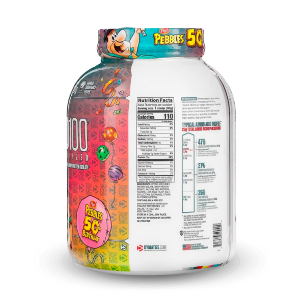 Dymatize ISO 100 2.2 kgs (5 lb) 76 servs | Proteína hidrolizada de aislado de suero de leche - Imagen 3