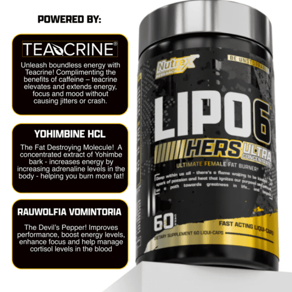 Nutrex Lipo 6 Black Hers Ultra Concentrate | 60 caps - Imagen 6