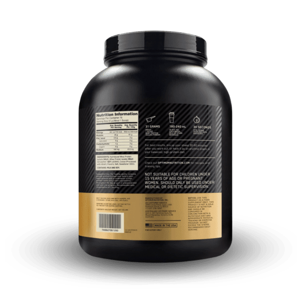 ON Gold Standard 100% isolate 2.27 kg (5lb) 76 servs Proteína AISLADA de suero de leche - Imagen 3