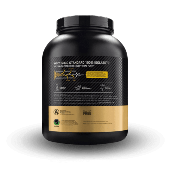 ON Gold Standard 100% isolate 2.27 kg (5lb) 76 servs Proteína AISLADA de suero de leche - Imagen 4