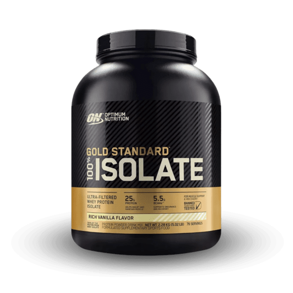 ON Gold Standard 100% isolate 2.27 kg (5lb) 76 servs Proteína AISLADA de suero de leche