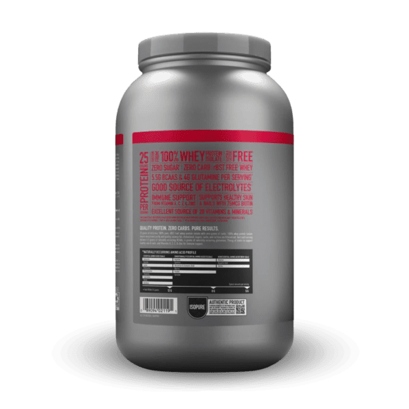 NB Isopure Zero Carb 3 lb (1.36 kg) | Proteína de suero de leche aislada hidrolizada sin carbohidratos - Imagen 12