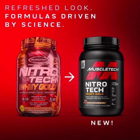 MuscleTech Nitro Tech 1.81 kg (4 lb) | Suplemento de proteína concentrado de suero de leche - Imagen 6