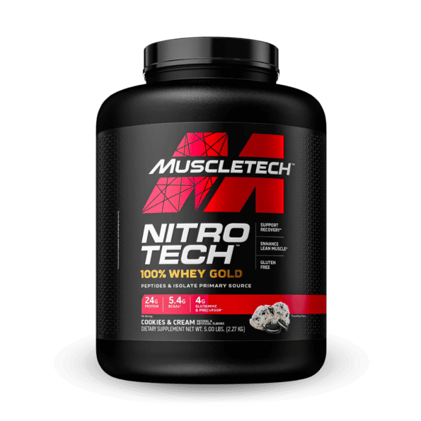 MuscleTech Nitro Tech Whey Gold 2.27 kg (5.03 lb) | Suplemento de proteína en polvo a base de aislado de suero de leche - Imagen 3