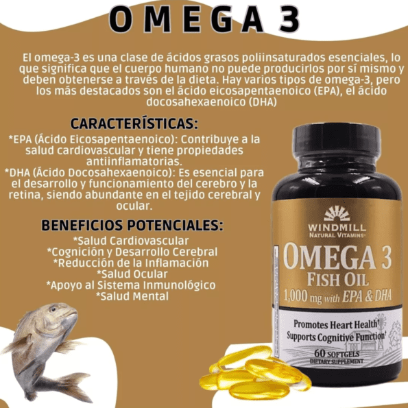 Windmill Omega - 3 | 180 caps - Imagen 3