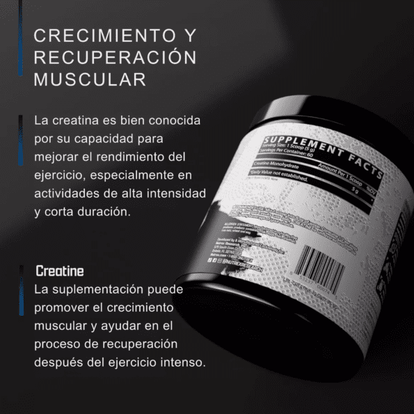 Creatine Drive Black 300 gr | 60 serv Creatina monohidratada - Imagen 5