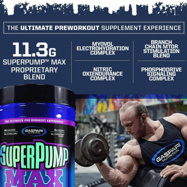 Gaspari Nutrition | Super Pump MAX 40 serv | 604 gr - Imagen 4
