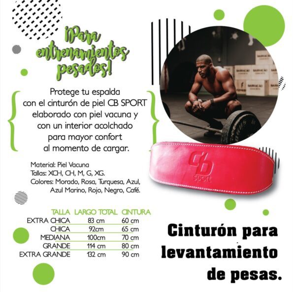 Cinturón de piel