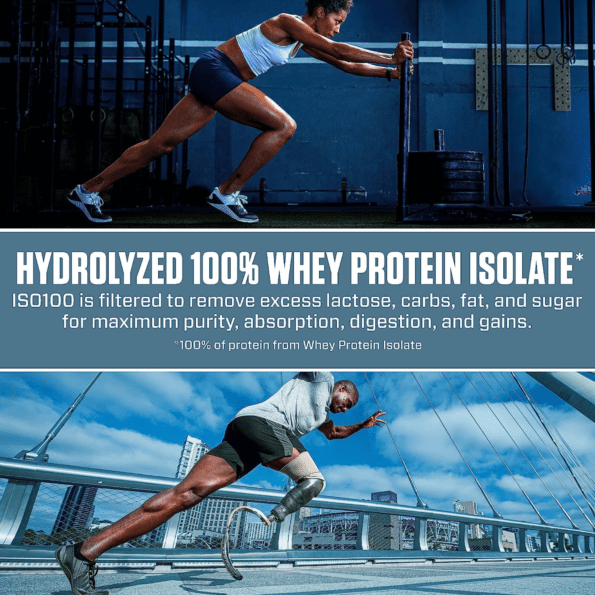 Dymatize ISO100 600g (1.3 lb) 20 serv Proteína aislada hidrolizada en polvo - Imagen 8