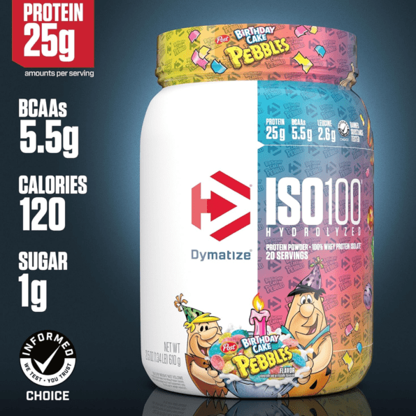 Dymatize ISO100 600g (1.3 lb) 20 serv Proteína aislada hidrolizada en polvo - Imagen 3