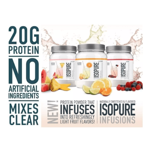 NB Isopure Infusions Mixed Berry 400 gr | Proteína de suero de leche sabor a fruta, refrescante y ligera - Imagen 4