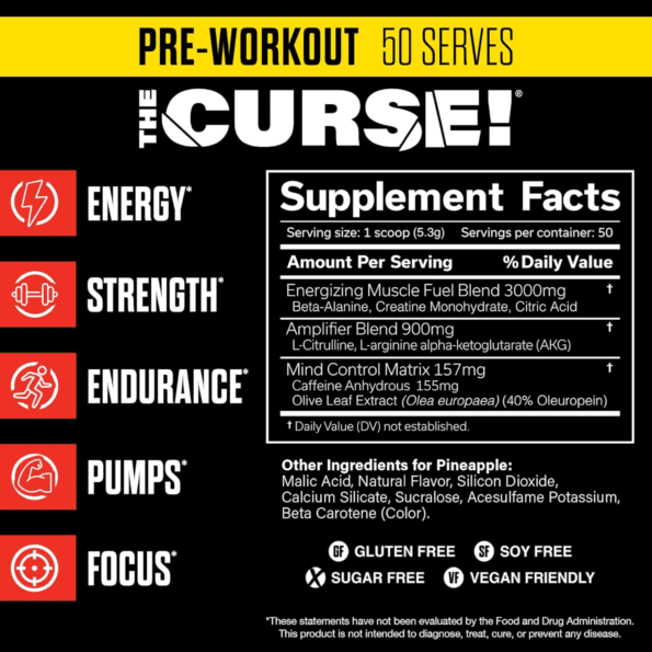 CobraLabs The Curse | Preworkout 50 serv - Imagen 4