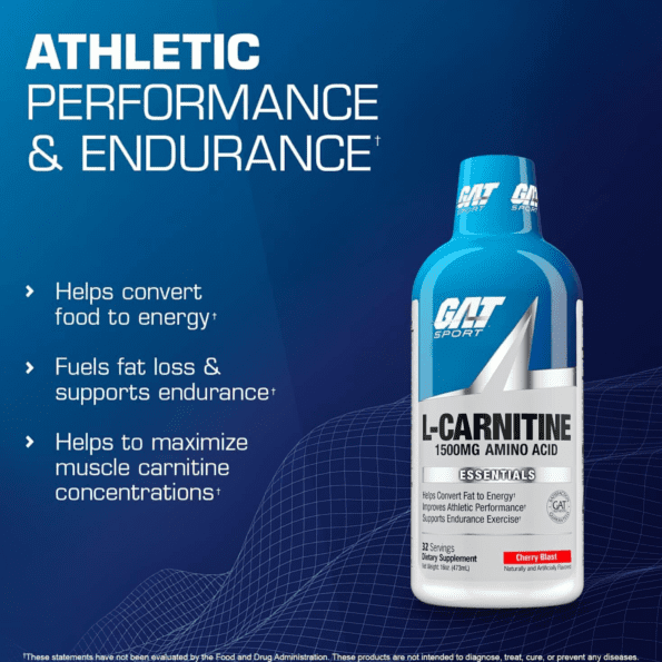 GAT L- Carnitine Liquida 16 oz | 32 serv - Imagen 2