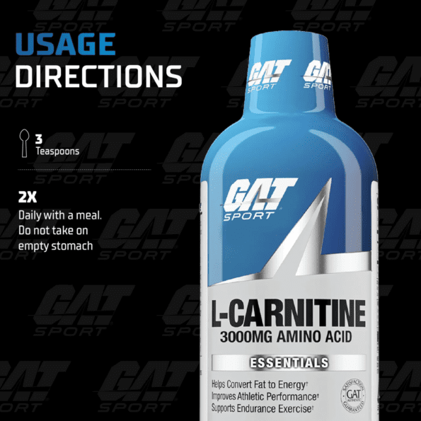 GAT L- Carnitine Liquida 16 oz | 32 serv - Imagen 7