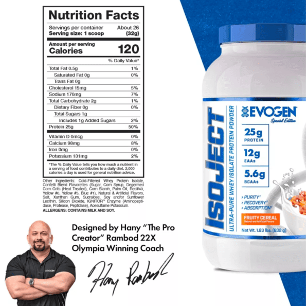 EVO Isoject 806 g (1.9 lb) | Proteína Aislada de suero de leche - Imagen 4