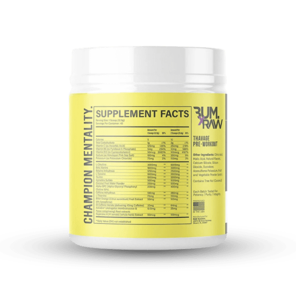 Raw CBUM Thavage Pwo | Sabor BlackBerry Lemonade | 40 serv - Imagen 2