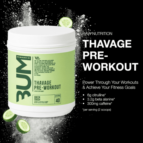 Raw CBUM Thavage Pwo | Sabor Green Crush | 40 serv - Imagen 4