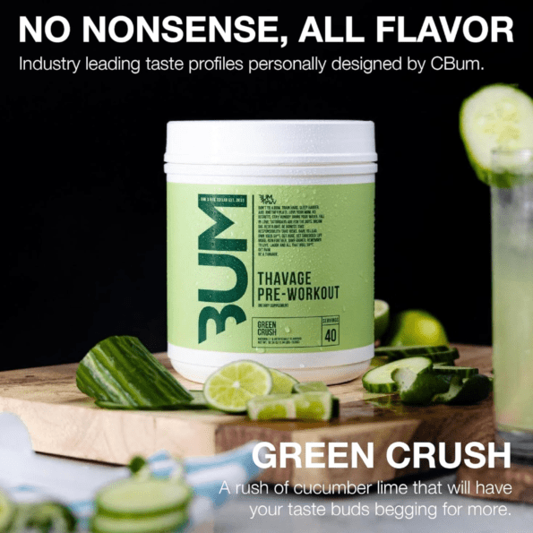 Raw CBUM Thavage Pwo | Sabor Green Crush | 40 serv - Imagen 5