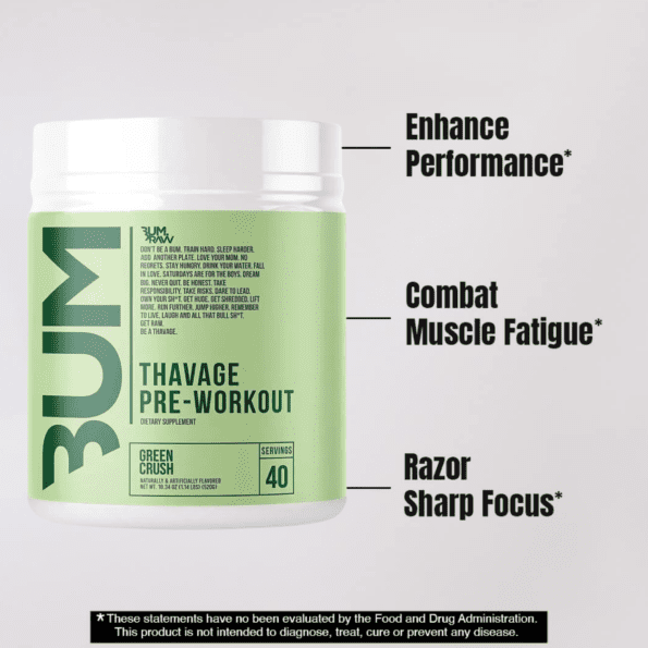 Raw CBUM Thavage Pwo | Sabor Green Crush | 40 serv - Imagen 6