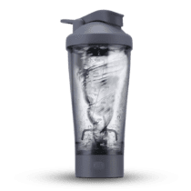 MOLORATE | Shaker Mezclador para Batidos Suaves con Cargador USB | 450 ml (16 oz) Color GRIS