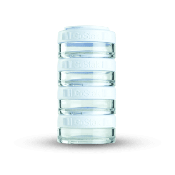 Blender Bottle GoStak - Contenedores de Polvo y Vitaminas, Paquete de 4 (40 ml c/u)