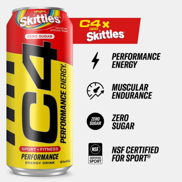 Cellucor C4 Energy Zero Sugar | Sabor Skittles | 16 Oz - Imagen 3