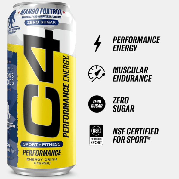 Cellucor C4 Energy Zero Sugar | Sabor Mango Foxtrot | 16 Oz - Imagen 3