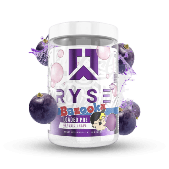 Ryse Loaded Pre | Sabor Bazooka Grape | 30 serv