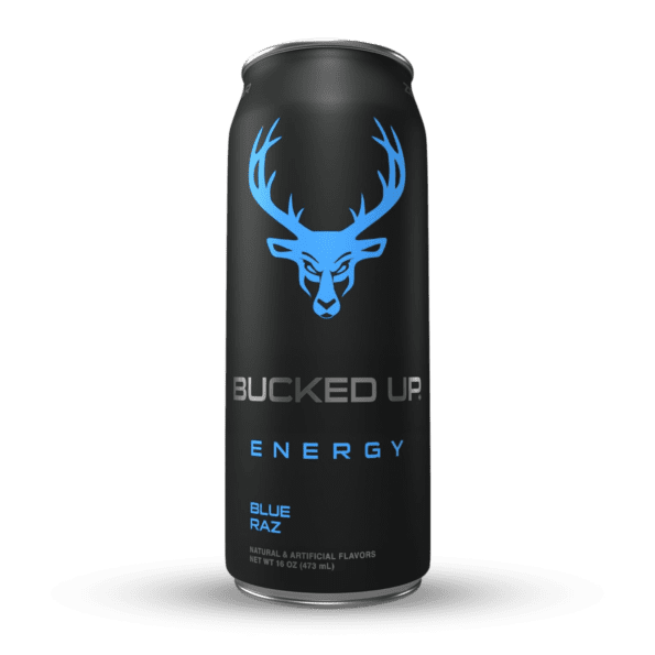 Bucked Up Energy Drink | Sabor Blue Raz | 16 Oz