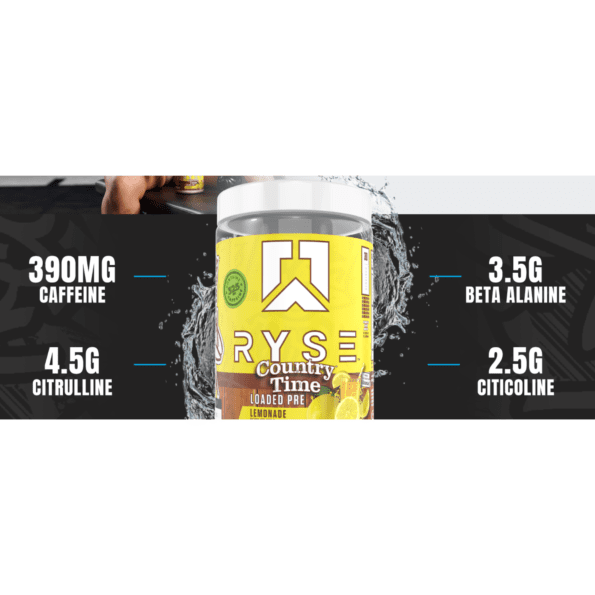 Ryse Loaded Pre | Sabor Country Time Lemonade | 30 serv - Imagen 12