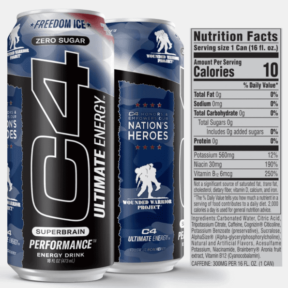 Cellucor C4 Ultimate Zero Sugar | Sabor Freedom Ice | 16 Oz - Imagen 2