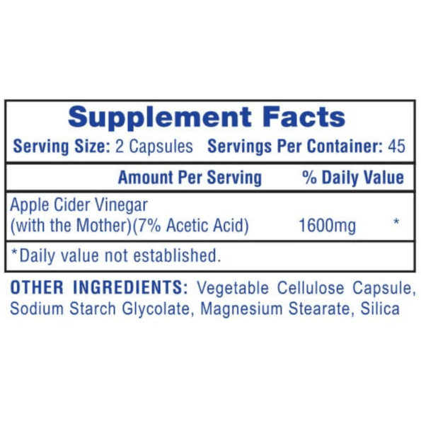 Hi-Tech Pharmaceuticals | APPLE CIDER VINEGAR 90 Caps - Imagen 2