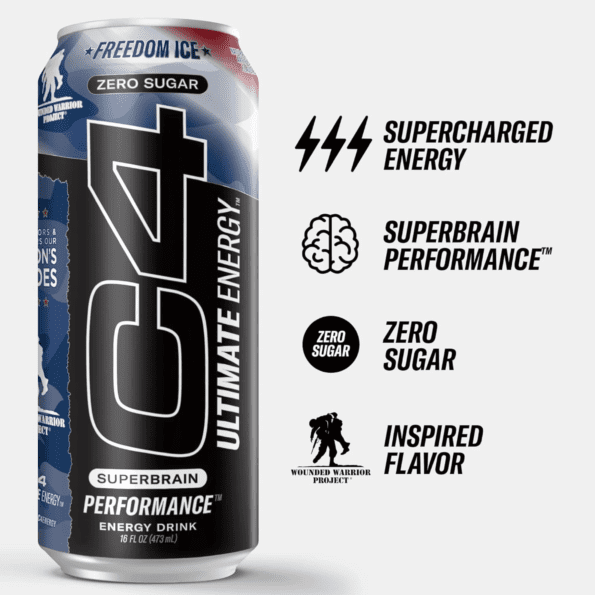Cellucor C4 Ultimate Zero Sugar | Sabor Freedom Ice | 16 Oz - Imagen 3