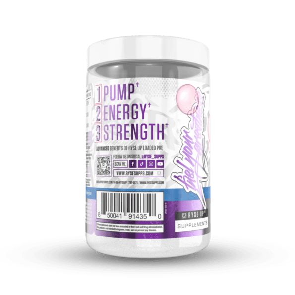 Ryse Loaded Pre | Sabor Bazooka Grape | 30 serv - Imagen 3