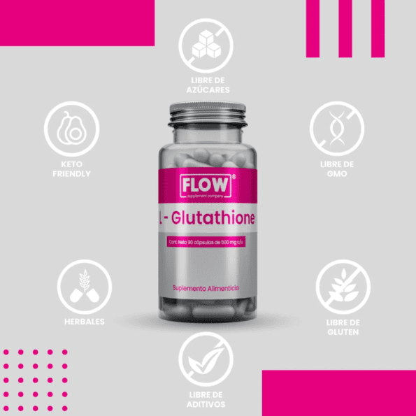 Flow L-Glutathione | 90 Caps - Imagen 4