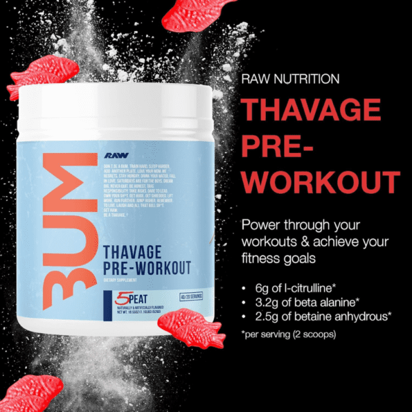 Raw CBUM Thavage Pwo | Sabor 5 Peat | 40 serv - Imagen 4