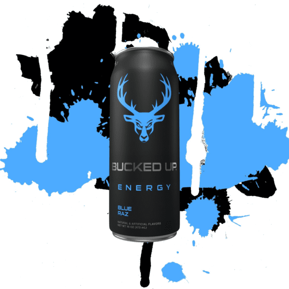 Bucked Up Energy Drink | Sabor Blue Raz | 16 Oz - Imagen 4