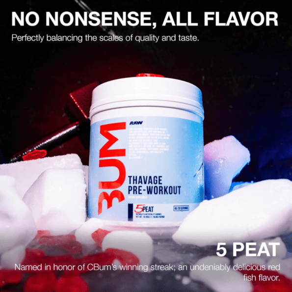 Raw CBUM Thavage Pwo | Sabor 5 Peat | 40 serv - Imagen 5