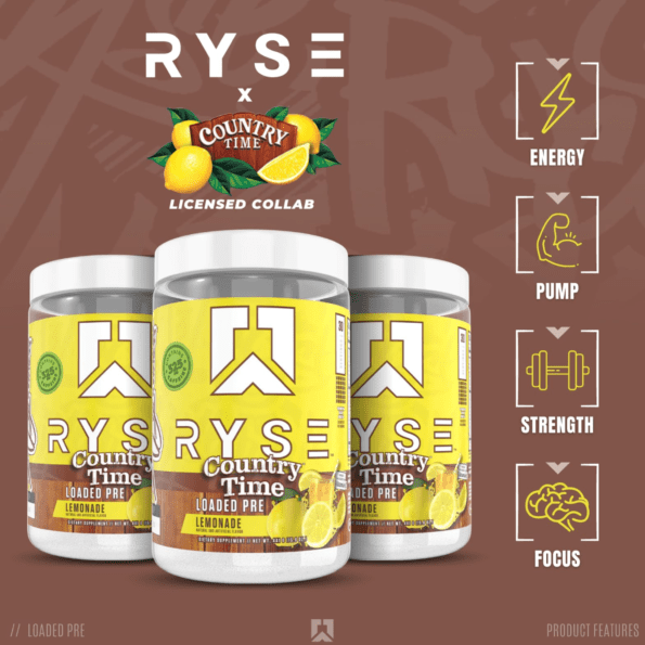 Ryse Loaded Pre | Sabor Country Time Lemonade | 30 serv - Imagen 7
