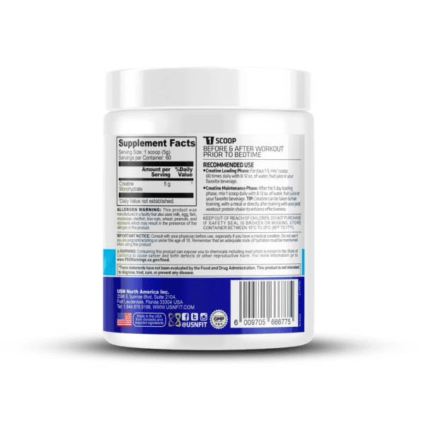 USN | Creatine 300 gr | 60 serv - Imagen 3