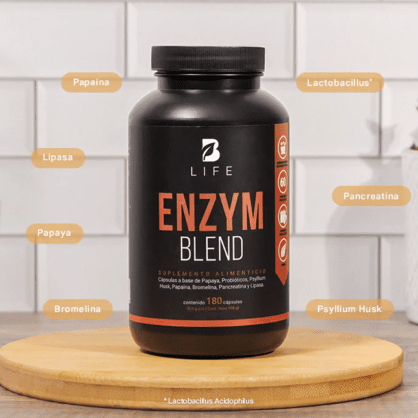 BLife | Enzym Blend | Enzimas Digestivas 180 Cápsulas | 600 mg - Imagen 9