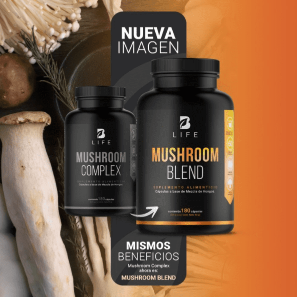 BLife | Mushroom Blend | Mezcla de Hongos 180 Cápsulas | 500 mg - Imagen 10