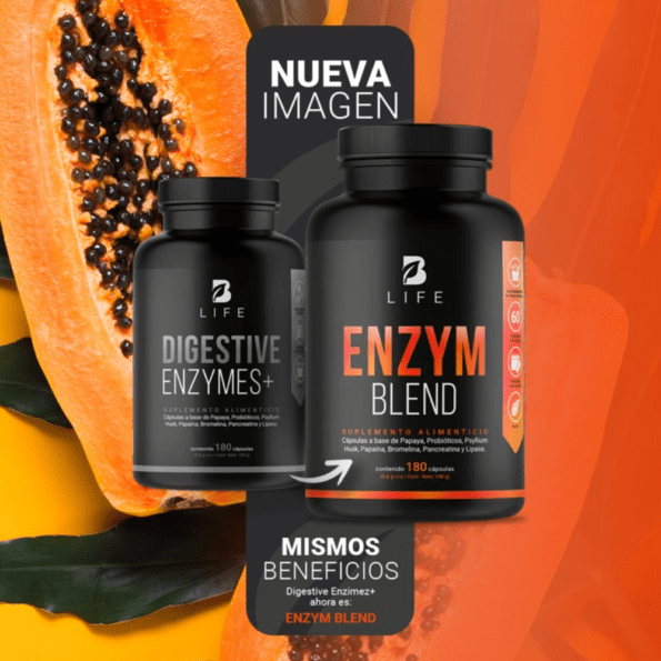 BLife | Enzym Blend | Enzimas Digestivas 180 Cápsulas | 600 mg - Imagen 11