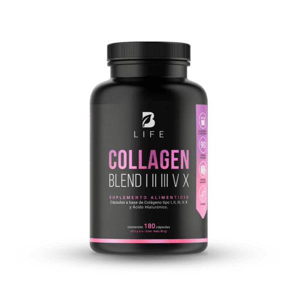 BLife | Collagen Blend I II III V X | Colágeno Hidrolizado Tipo I, II, III, V y X | 180 caps