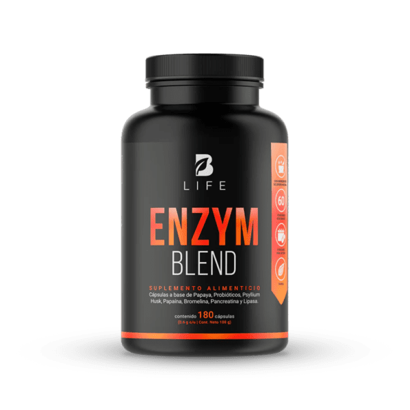 BLife | Enzym Blend | Enzimas Digestivas 180 Cápsulas | 600 mg