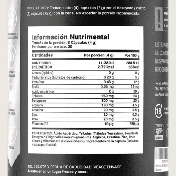 BLife | Mens T Platinum | Precursor para Hombre Platinum 240 caps | 500 mg - Imagen 2