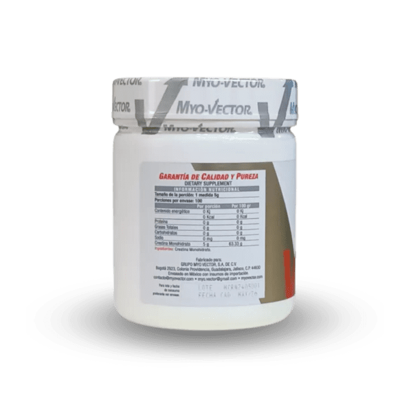 Myo Vector | Creatina 500 gr | 100 servs - Imagen 2