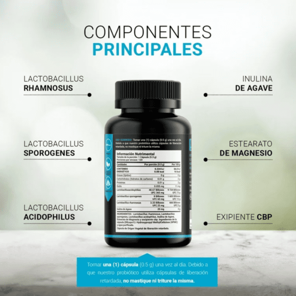 BLife | 60 Billion Probiotics | 60 Billones de Probióticos 120 Cápsulas - Imagen 3